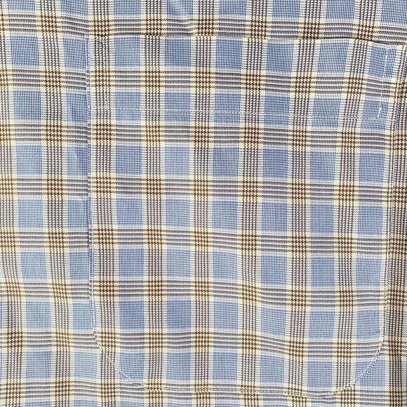Vintage Gitman Bros Shirt Mens Medium Blue Plaid Button Long Sleeve USA Made - Picture 4 of 8